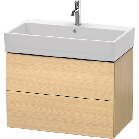 Duravit L-Cube Two Drawer Wall-Mount Vanity Unit White LC627601818